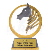 Golden Mane Horse Trophy
