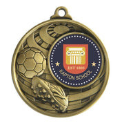 Global Logo Football Medal