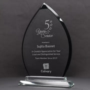 Nuvon Glass Flame Black Trophy