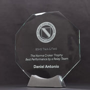 Spectra Octagon Glass Trophy