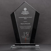 Equess Glass Chevron Trophy