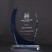 Edgeture Wave Glass Trophy