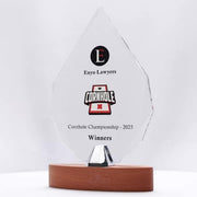 Lucent Glass Arrowhead Colour Trophy