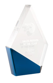 Blueship Metallic Arrowhead Crystal Trophy