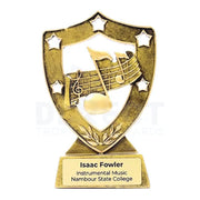 Music Gold Shield