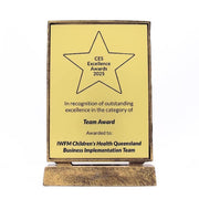 Billboard Xtra Plaque Gold 245mm