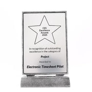 Billboard Xtra Plaque Silver 215mm