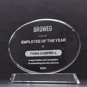 Ellara Oval Crystal Trophy