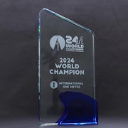 Kynex Glass Blue Trophy