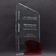 Kynex Glass Red Trophy