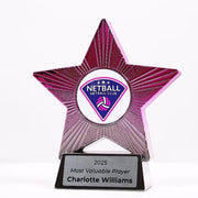 Gemara Star Silver Pink Trophy