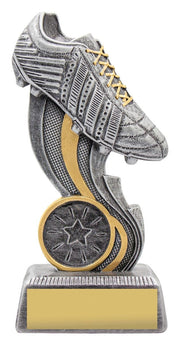 Dynamo Boot Antique Silver Soccer Trophy