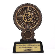 Motocross Dirt Bike Wheel Trophy