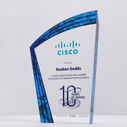 Nocta Blue Acrylic Colour Trophy