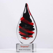 Red Black Art Glass Award