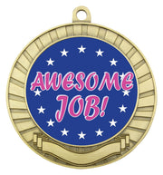 Eco Scroll Awesome Job Medal