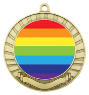 Eco Scroll Rainbow Medal
