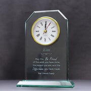 Oxford Glass Clock 170mm