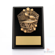 Cosmos Swimming Black Plaque