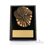 Cosmos Badminton Black Plaque