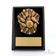Cosmos Tenpin Black Plaque