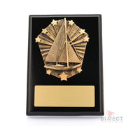 Cosmos Sailing Black Plaque