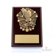 Cosmos Fishing Mahogany Plaque
