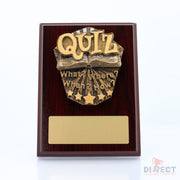 Cosmos Quiz Mahogany Plaque