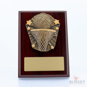 Cosmos Basketball Mahogany Plaque