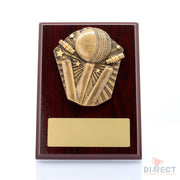 Cosmos Cricket Mahogany Plaque