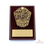 Cosmos Track & Field Mahogany Plaque