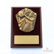 Cosmos Netball Mahogany Plaque
