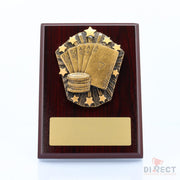 Cosmos Cards Mahogany Plaque