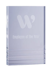 Crystal Ridged Block Trophy