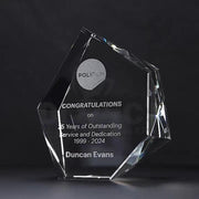 Glacier Optical Crystal Trophy
