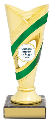 Contour Gold Green Trophy Cup