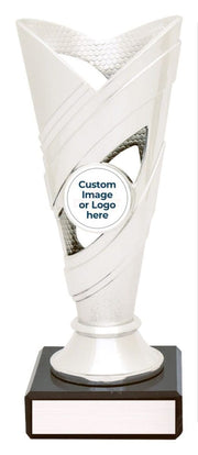 Contour Silver Black Trophy Cup