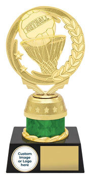 Lighthouse Netball Gold Green Trophy