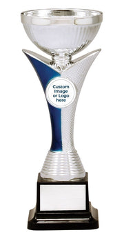 Exquisite Silver Blue Cup