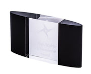Blacklear Crystal Curved Block Trophy