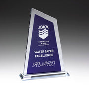 Ultra Glass Blue Trophy