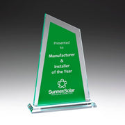 Ultra Glass Green Trophy