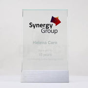 Glass Portrait Colour Trophy