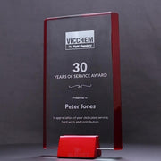 Forsat Red Acrylic Trophy
