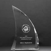 Infiniti Crystal Curved Sail Trophy