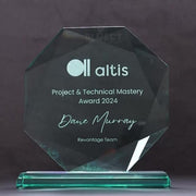 Emerlite Octagon Glass Trophy