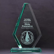 Emerlite Arrowhead Glass Trophy