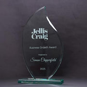 Emerlite Flame Glass Trophy