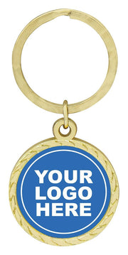 Gold Link Logo Keychain