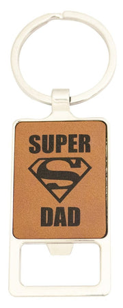 Leatherette Keychain Bottle Opener